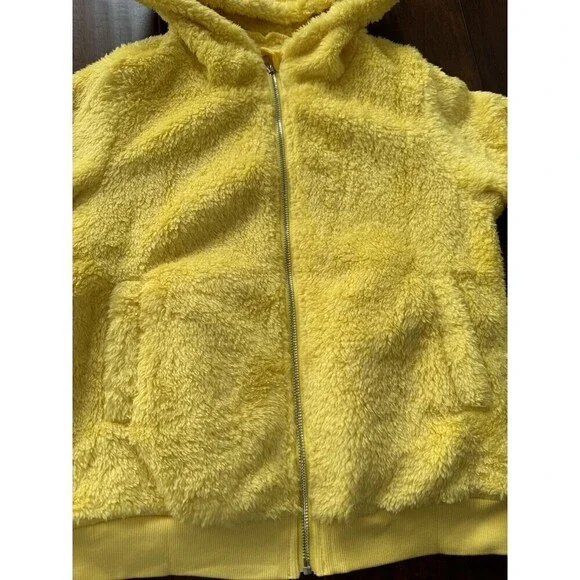 Haloumoning Girls Fleece Jackets Zipper Soft Sherpa Outwear Coat With Pockets L